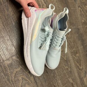 Women's Iridescent White Sneakers